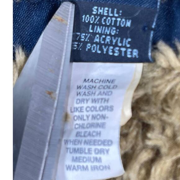 ASO Rachel Green Friends Y2K GAP Sherpa Lined Denim Vest SIZE Small Womens - Picture 9 of 10